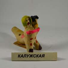 Хлудневская игрушка "Кавалер с барышней" Бубнева 1985 г. 